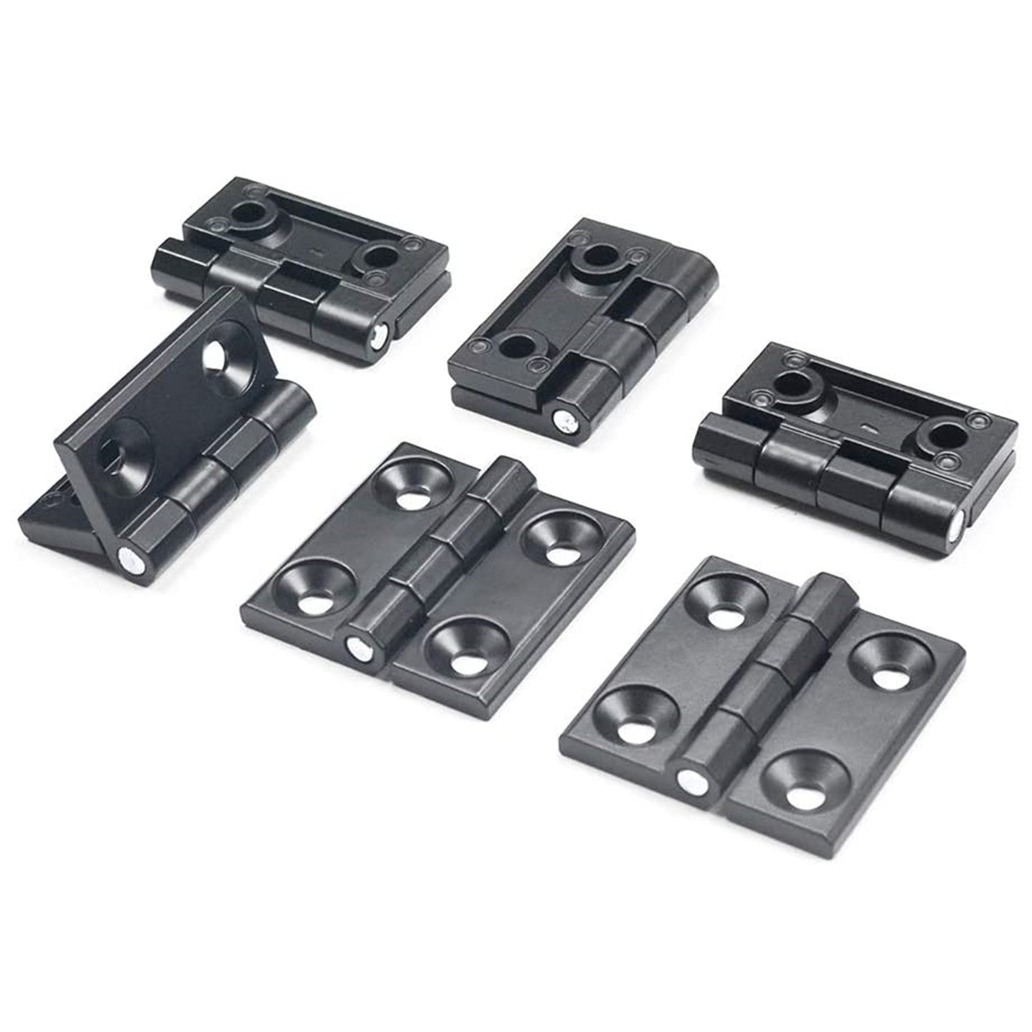 Black Steel Top Mount Bi-fold Wood Sliding Barn Door Hardware Track Hardware Kit for 2 Doors and 4 Doors ( No Door )