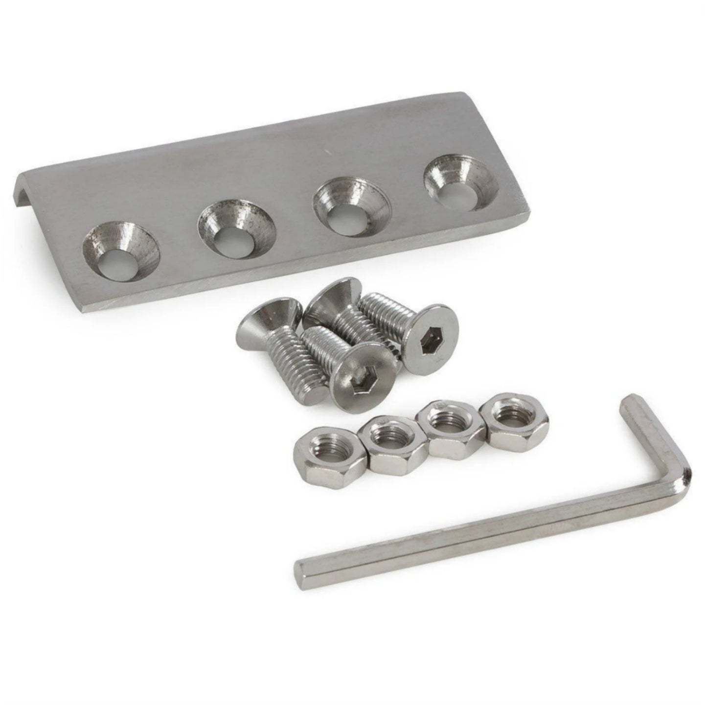 Bypass brushed stainless steel barn door hardware wall mount bracket sliding door track roller kit
