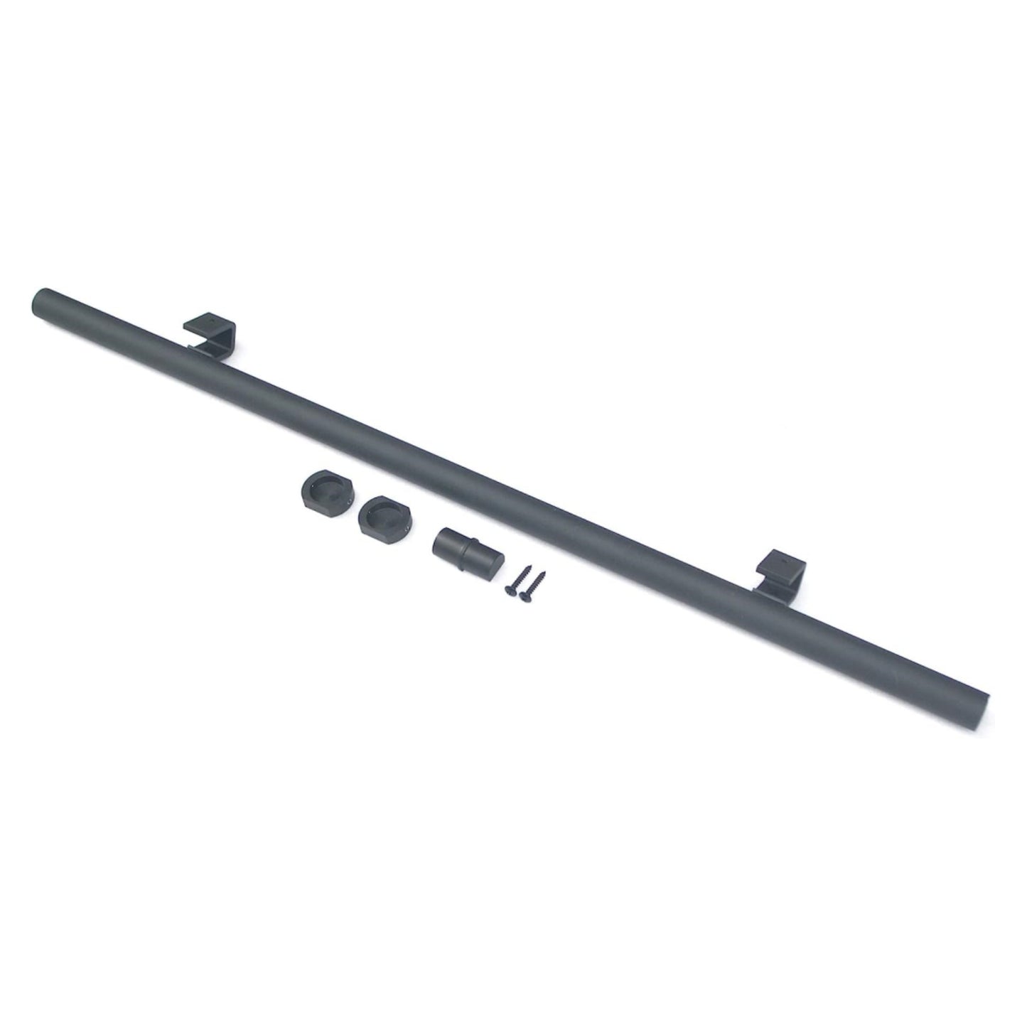 Contemporary Telescopic Vertically Stored Black Aluminum Alloy Removable Hook Sliding Rolling Library Ladder Hardware Track Brake Roller Kit