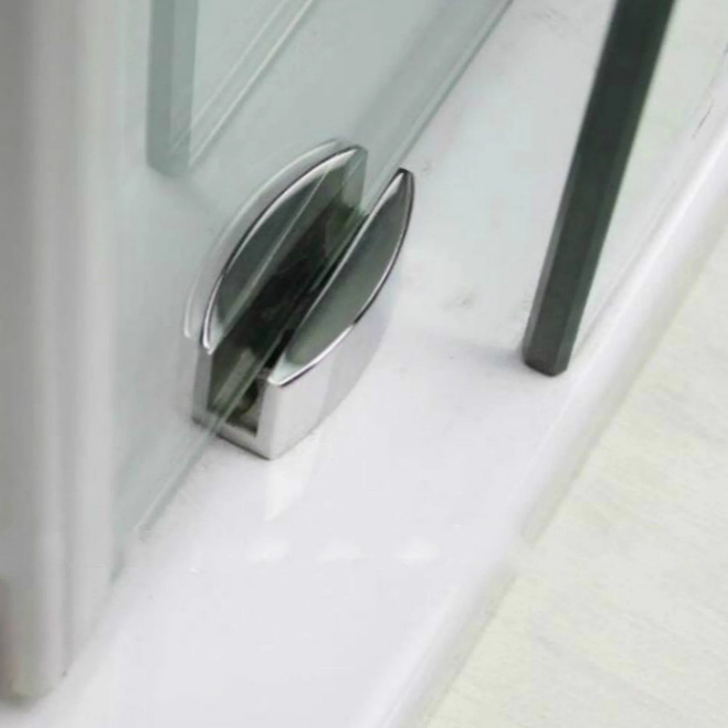 Rotatable Spoke Wheel Movable Decoration Core Modern European Brushed Stainless Steel Glass Sliding Shower Door Hardware Track Kit New