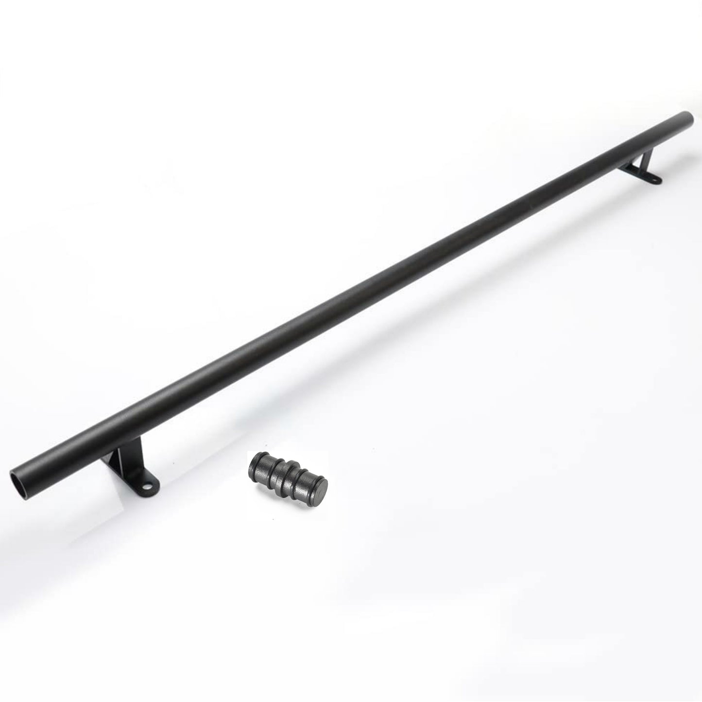 3.3FT (1m) - 33FT(10m) Black Steel Sliding Modern Living Room Home Office Kitchen Storeroom Library Ladder Hardware Track Kit