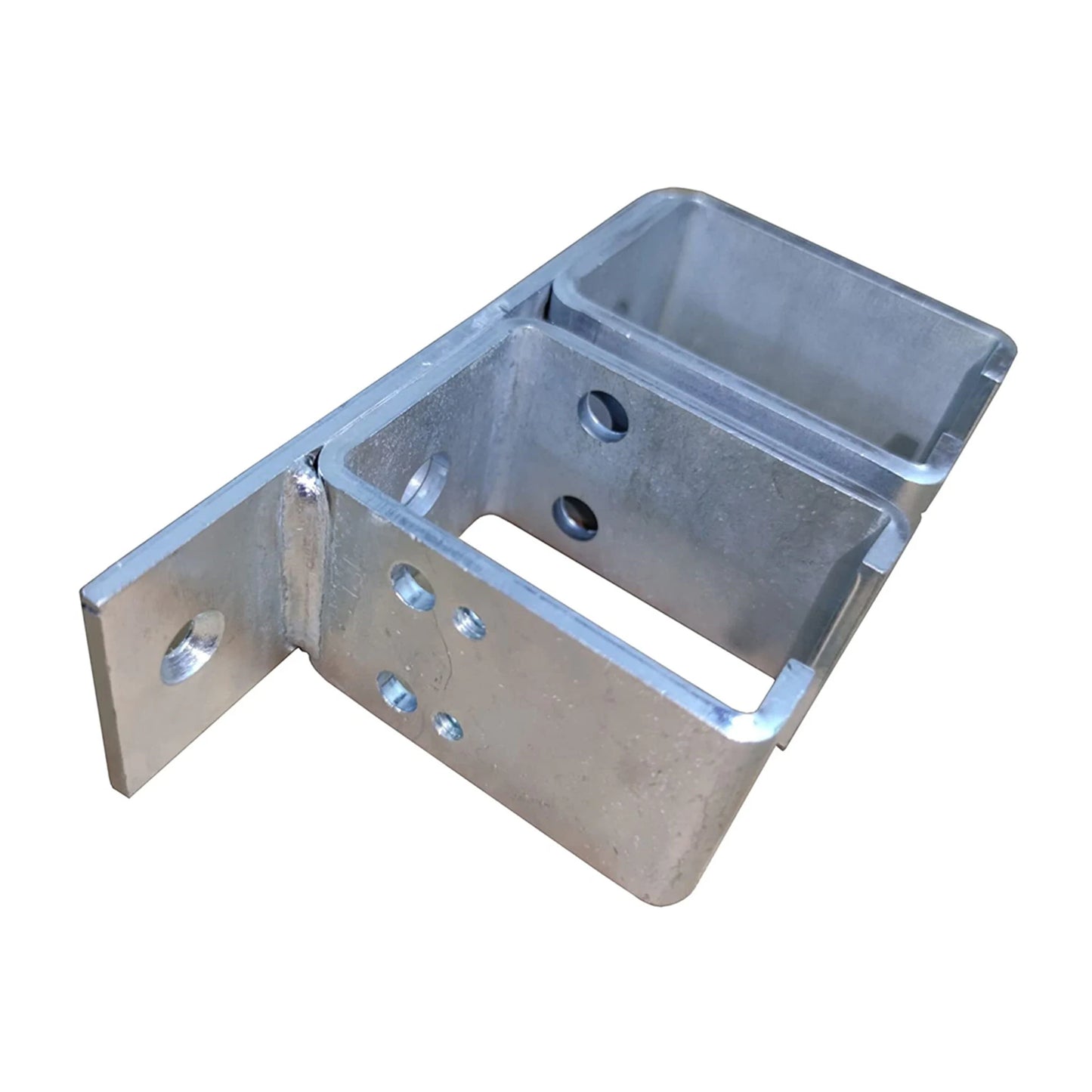 Galvanized Steel Heavy Duty Box Track Ceiling Mount Bypass Sliding Barn Door Hardware Wood Exterior Interior Carriage Door Hardware Track Kit